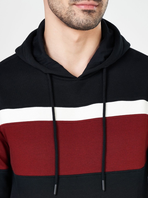 BYFORD by Pantaloons Men Colourblocked Long Sleeves Hooded Sweatshirt - Image 3