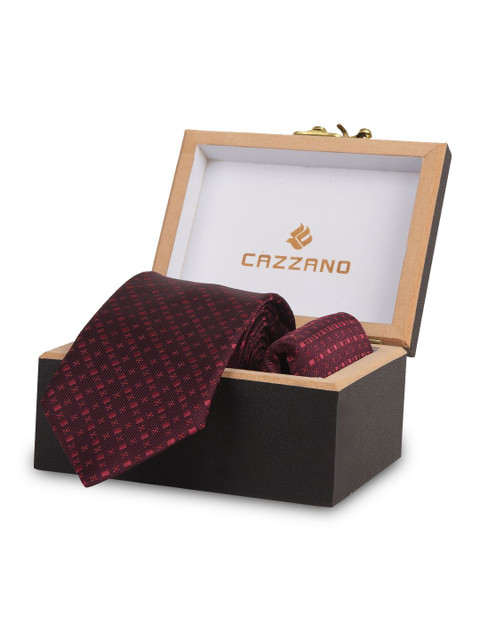 Cazzano Men Accessory Gift Set Of Tie & Pocket Square