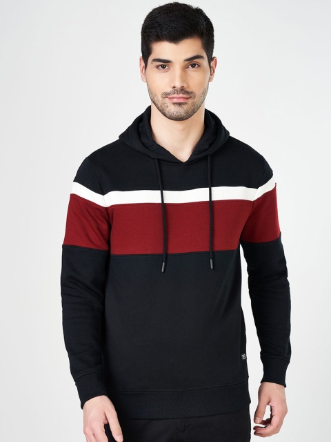BYFORD by Pantaloons Men Colourblocked Long Sleeves Hooded Sweatshirt - Image 2