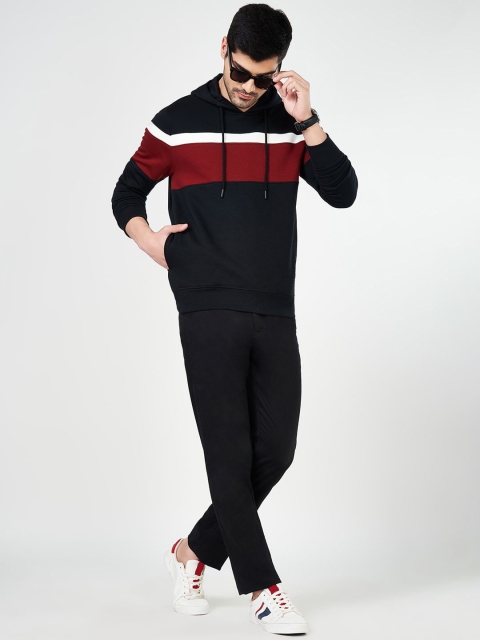 BYFORD by Pantaloons Men Colourblocked Long Sleeves Hooded Sweatshirt - Image 6