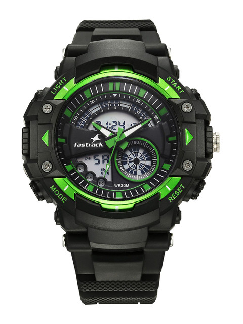 Fastrack Unisex Dial & Bracelet Style Straps Digital Watch 38097PP03W