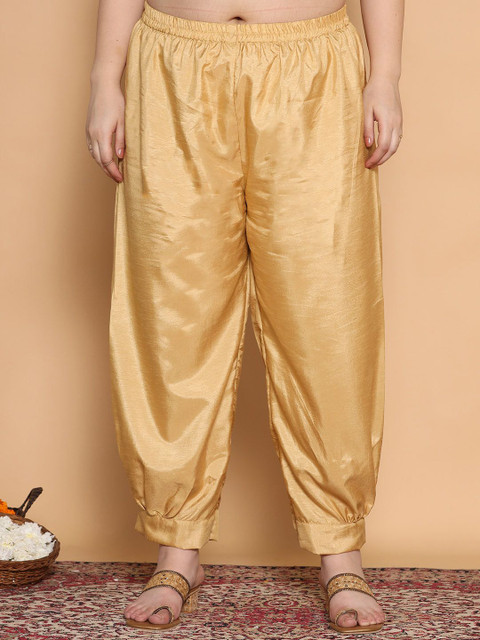 LetsDressUp Women Loose Fit Silk Salwar