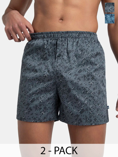 Jockey Pack Of 2 Super Combed Mercerized Cotton Woven Printed Inner Boxers-8222