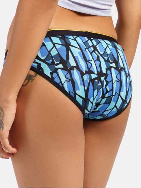 bummer Women Printed Mid-Rise Bikini Briefs - Image 3