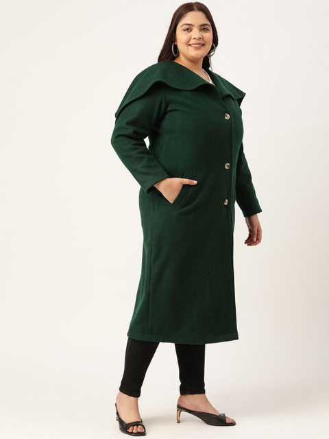 theRebelinme Women Plus Size Cape Collar Single-Breasted Overcoat - Image 3
