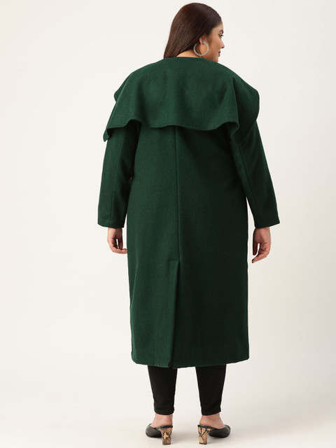 theRebelinme Women Plus Size Cape Collar Single-Breasted Overcoat - Image 4