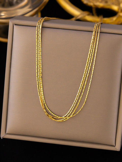 MYKI Gold-Plated Sightly Stainless Steel Minimal Chain