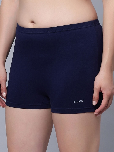 In Care Pure Cotton Mid-Rise Boy Shorts Briefs ICLG-SELVI02_NBLUE_M - Image 2