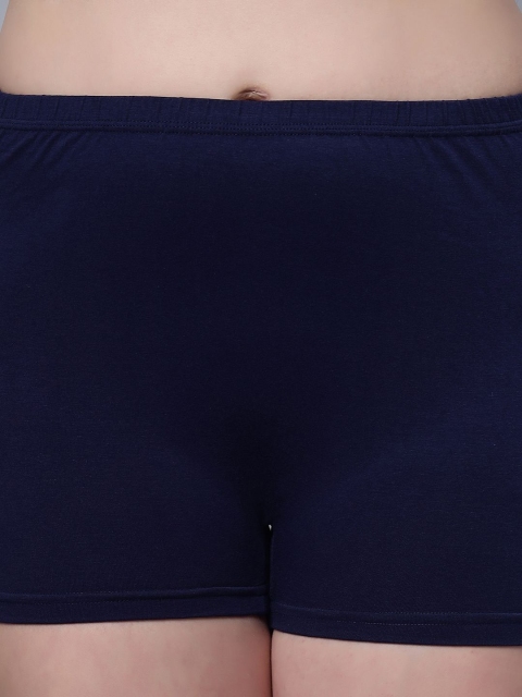 In Care Pure Cotton Mid-Rise Boy Shorts Briefs ICLG-SELVI02_NBLUE_M - Image 4