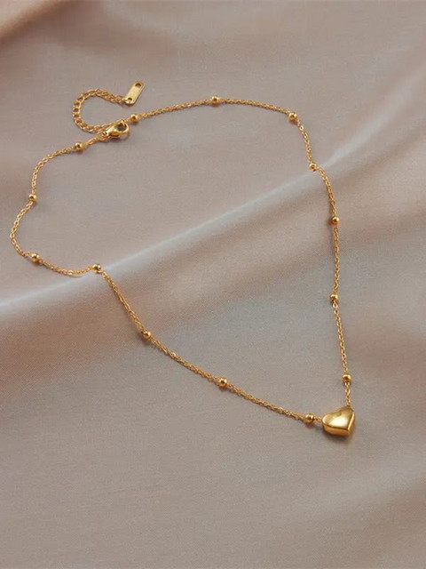 DIVASTRI Gold Plated Stainless Steel Anti Tarnish Minimal Chain
