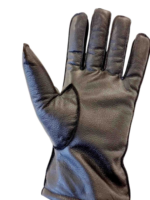 Ultimo Men Patterned Leather Winter Gloves - Image 6