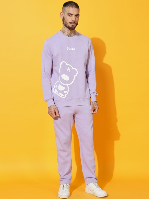 GRIFFEL Men Graphic Printed Tracksuits