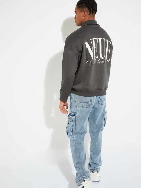 max URB_N Men Oversized Back Printed Sweatshirt - Image 5