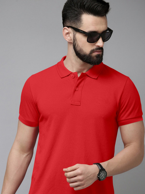 Metronaut Men Polo Collar Pockets Slim Fit T-shirt