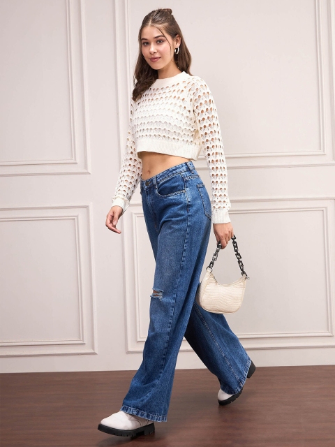 SASSAFRAS Women Crop Pullover - Image 5