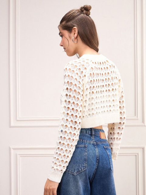 SASSAFRAS Women Crop Pullover - Image 4