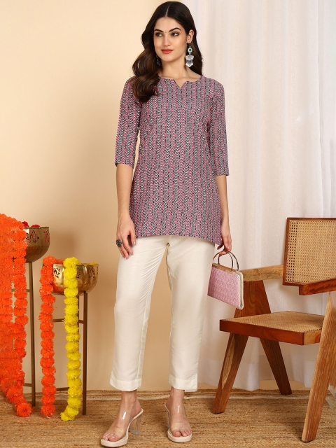 DSK STUDIO Geometric Printed Kurti