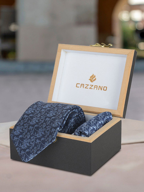 Cazzano Men Accessory Gift Set Of Tie & Pocket Square