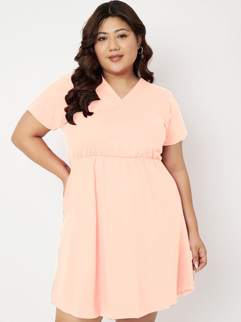 BRINNS Women Plus Size Fit & Flare Dress