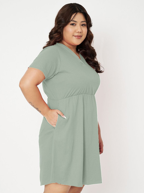 BRINNS Women Plus Size Fit & Flare Dress - Image 3