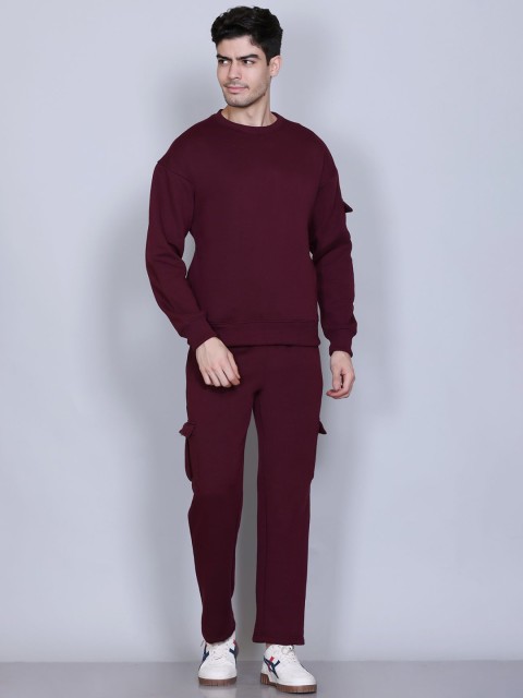 Antiloop Men Round Neck Long Sleeves Tracksuit