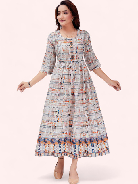 RITIJYA Women Floral Printed Floral Maternity Anarkali Kurta