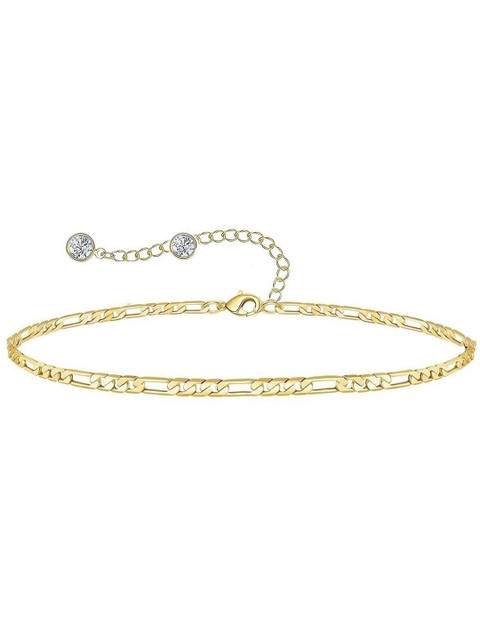 VAMA Gold Plated Layered Chain Ankle Anklet Bracelet Jewellery Anklets