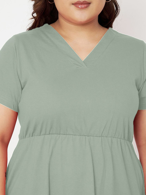 BRINNS Women Plus Size Fit & Flare Dress - Image 2