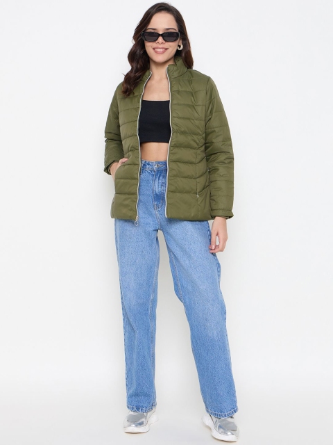 Duke Women Solid Longline Bomber Jacket - Image 6