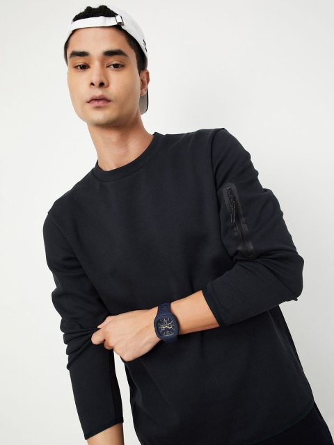 max Men Round Neck Pullover Sweatshirt