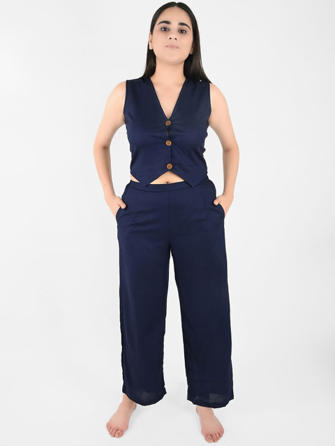 Blissence V-Neck Sleeveless Swimwear cover-up Set