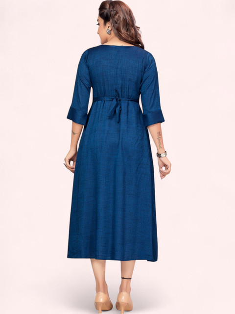 RITIJYA Women Printed Floral Maternity Anarkali Kurta - Image 5