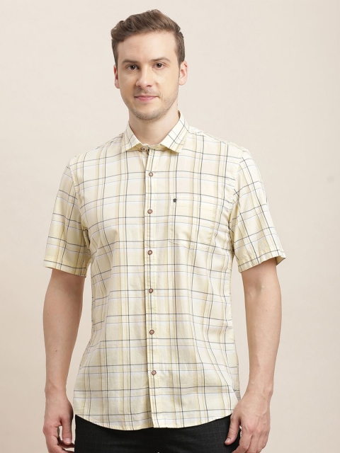 Turtle Men Relaxed Slim Fit Tartan Checks Opaque Checked Casual Shirt