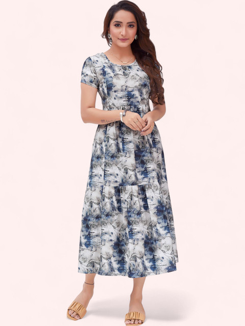RITIJYA Women Floral Printed Floral Maternity Anarkali Kurta
