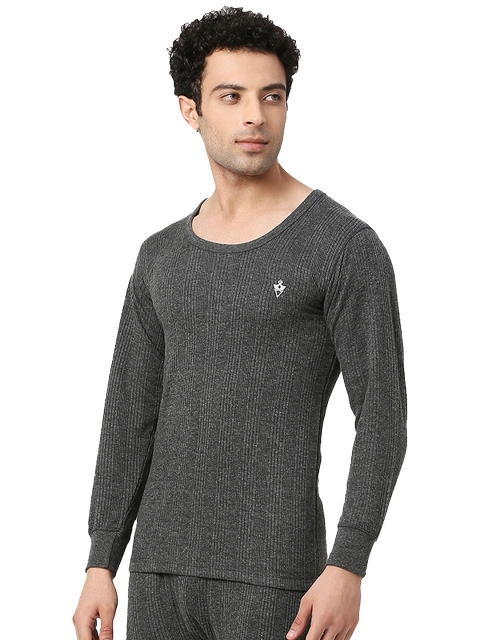 VIP Men Ribbed Round Neck Thermal Tops - Image 2