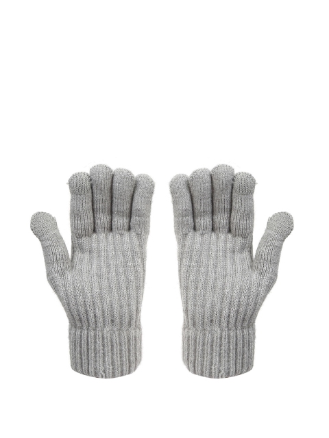 FabSeasons Unisex Striped Acrylic Winter Gloves