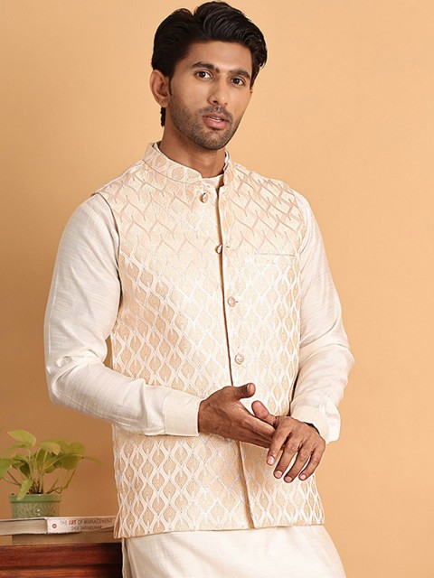 Anouk Woven Design Nehru Jacket