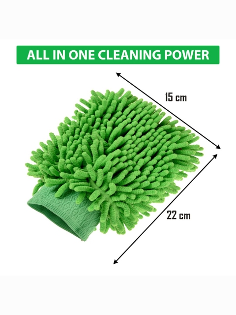 Kuber Industries 6 Pcs Green Multipurpose Microfiber Glove Duster for Home Cleaning Duster - Image 6