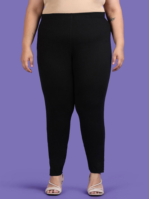 TWIN BIRDS Women Plus Size Regular Fit Ethnic Knitted Kurti Pant with Functional Pocket