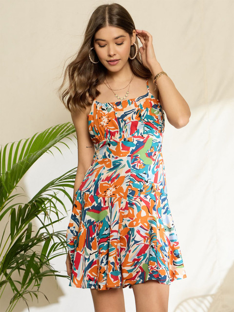 Berrylush Printed with Ruffles Jumpsuit