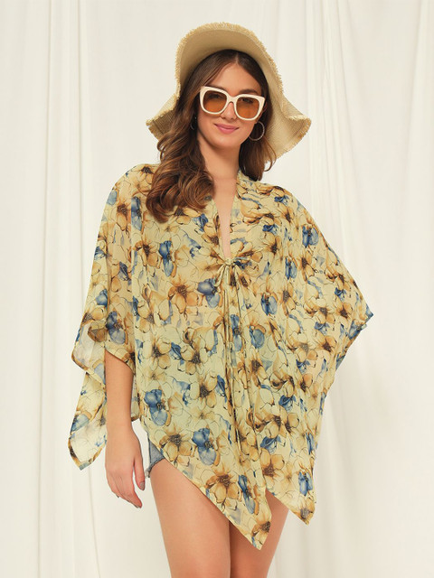 TANDUL Women Printed Party Crop Shrug