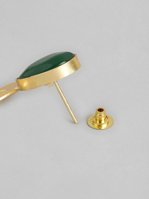 Anouk Gold Plated Beaded Tear Drop Shaped Drop Earrings - Image 4