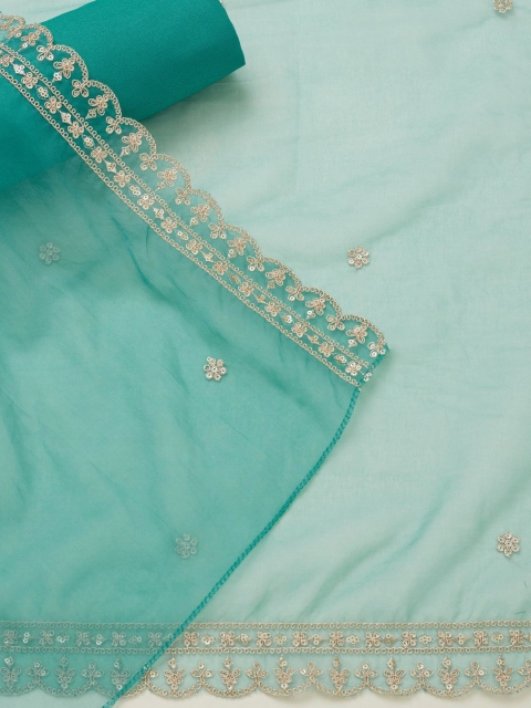Soch Printed Organza Unstitched Dress Material - Image 5