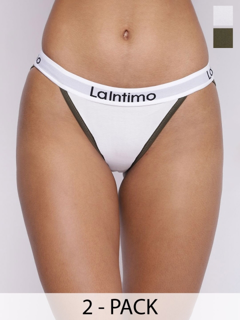 La Intimo Women Pack Of 2 Bikini Briefs