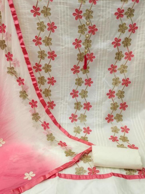 Suha Unstitched Dress Material - Image 3