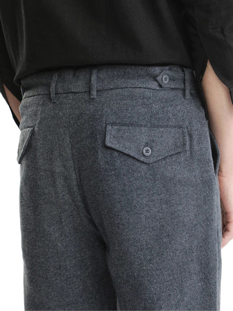RARE RABBIT Men Comfort Pleated Cotton Formal Trousers - Image 7