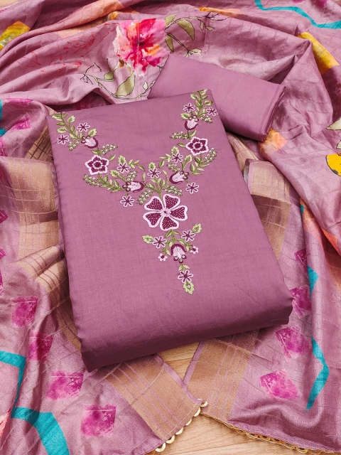 KALINI Embroidered Unstitched Dress Material