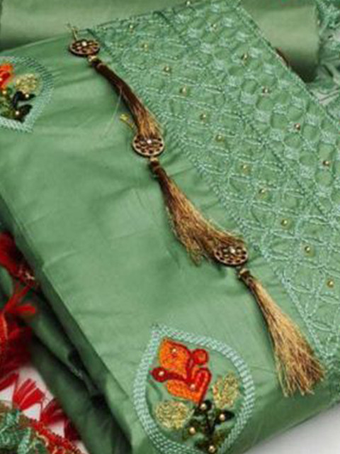 Suha Unstitched Dress Material - Image 2