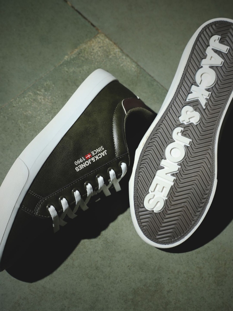 Jack & Jones Men PU Colourblocked Sneakers
