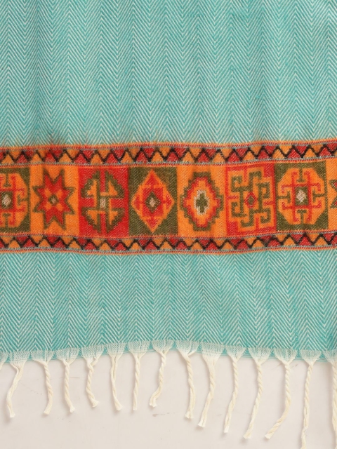 WEAVERS VILLA Women Abstract Woven Design Shawl - Image 3